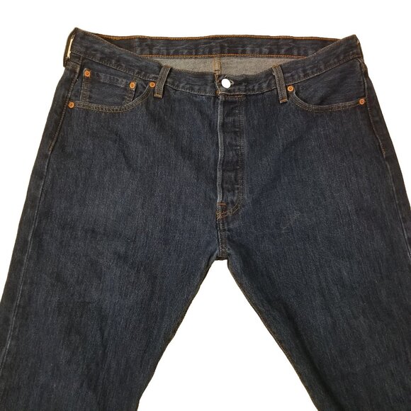 Levis Men's 501 Jeans Size 40x32 Button Fly - Picture 3 of 10